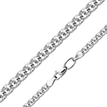 Цепь из белого золота (плетение бисмарк) Артикул: 21-2711-060-1120-19