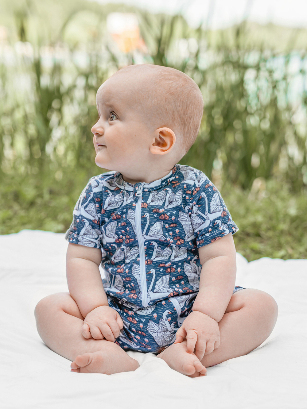 Песочник Mjölk Sleep and Play Лебеди