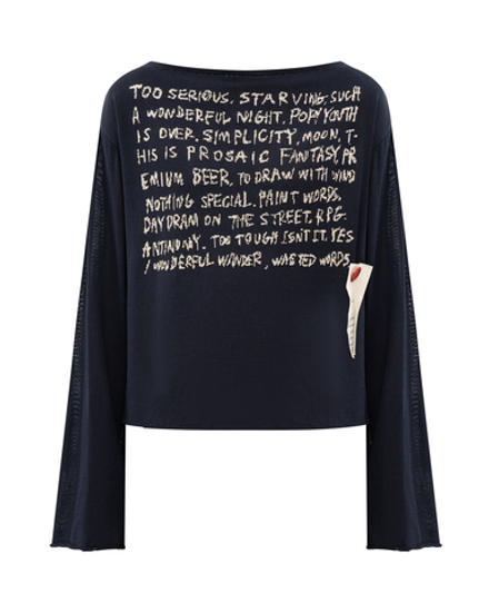 SHINYAKOZUKA ДЖЕМПЕР СИНИЙ TIE HENRY DEAR