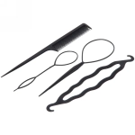 Набор для создания причёсок 5шт «Styling», цвет черный, 24,5*12см