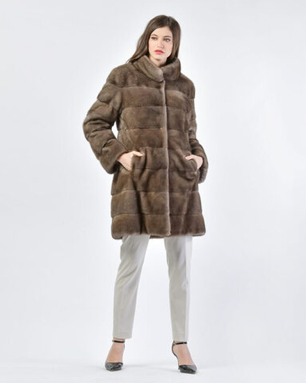 Шуба из меха норки (reverse)