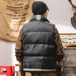 Новый мужской пуховик-жилет из 90% белого утиного пуха, соответствующий национальным стандартам, для зимы 2025 года, с высоким содержанием пуха, очень теплый.