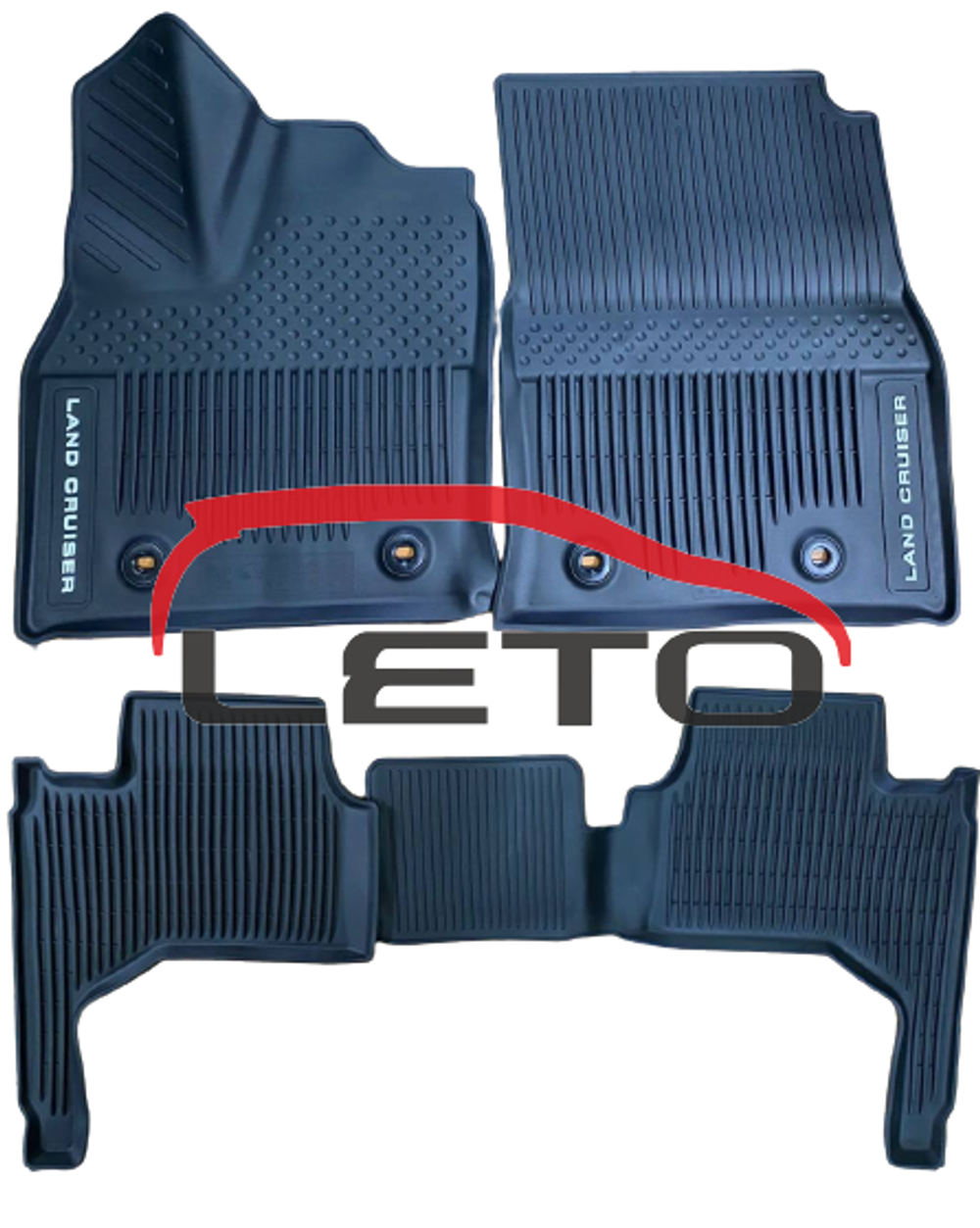 Коврики салона резиновые черные (высокий борт) (1 и 2 ряд) PW210-60011-C0 PW21060011C0