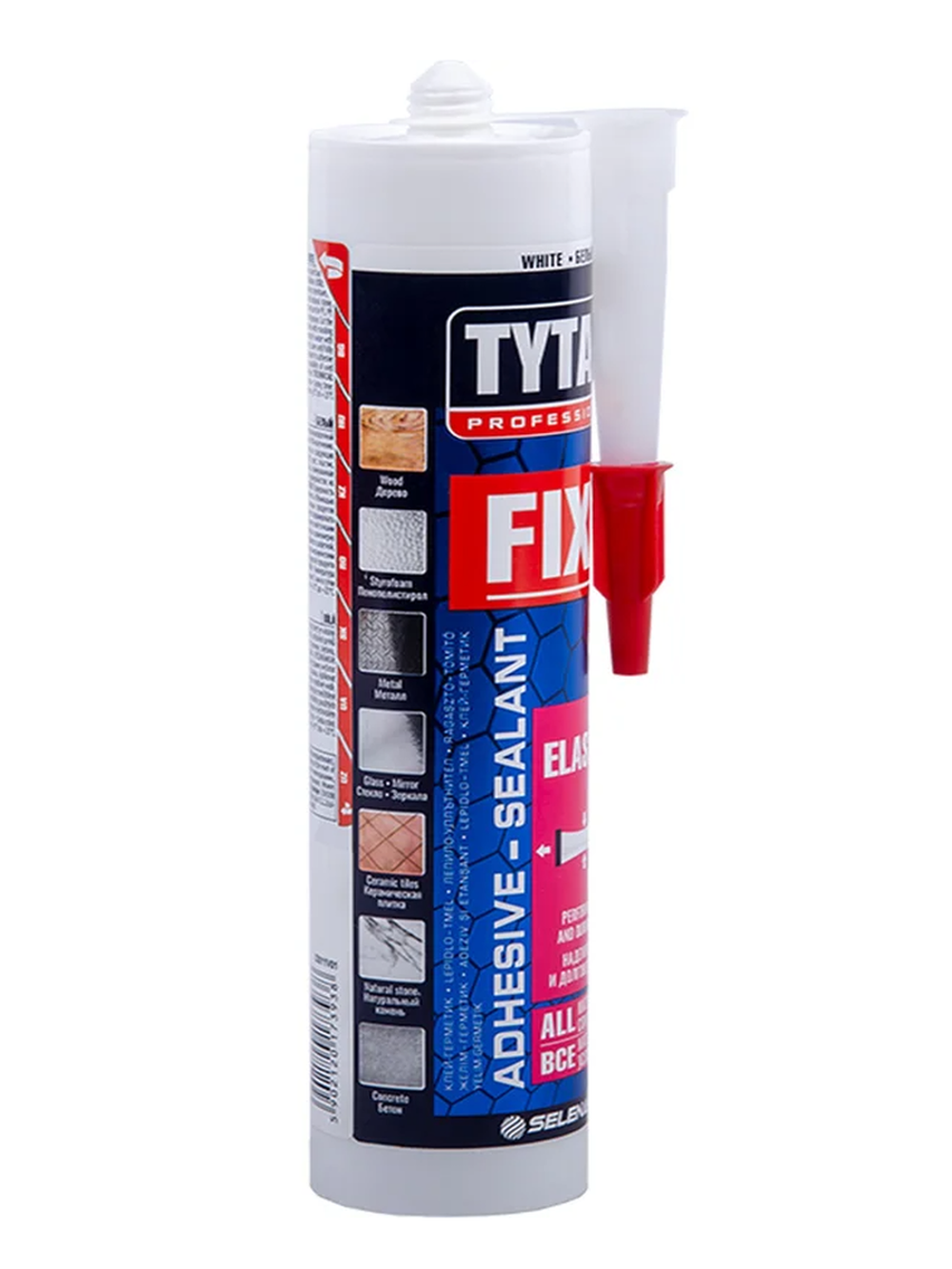 Клей-герметик Tytan Professional Fix Elastic, 290 мл, белый