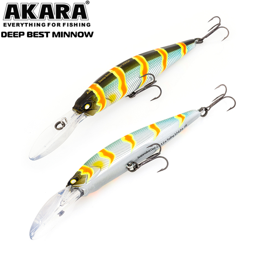 Воблер Akara Deep Best Minnow 100SP 16гр. (4/7 oz 3,9 in) A106