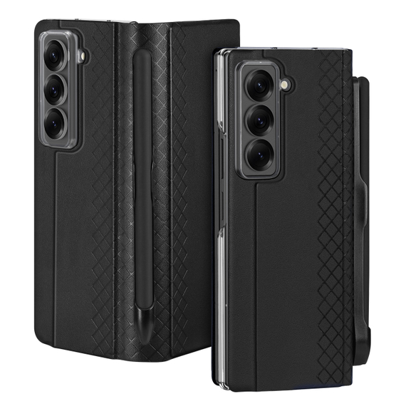 Чехол из кожи для Samsung Z Fold SE (W25), серия Bril Series Case (версия с S Pen) от Dux Ducis
