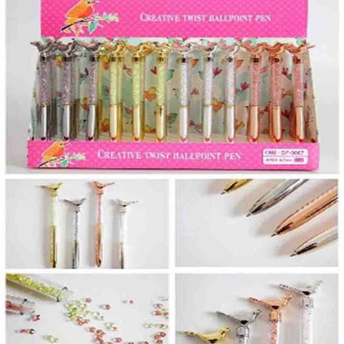 Ручка с птичкой