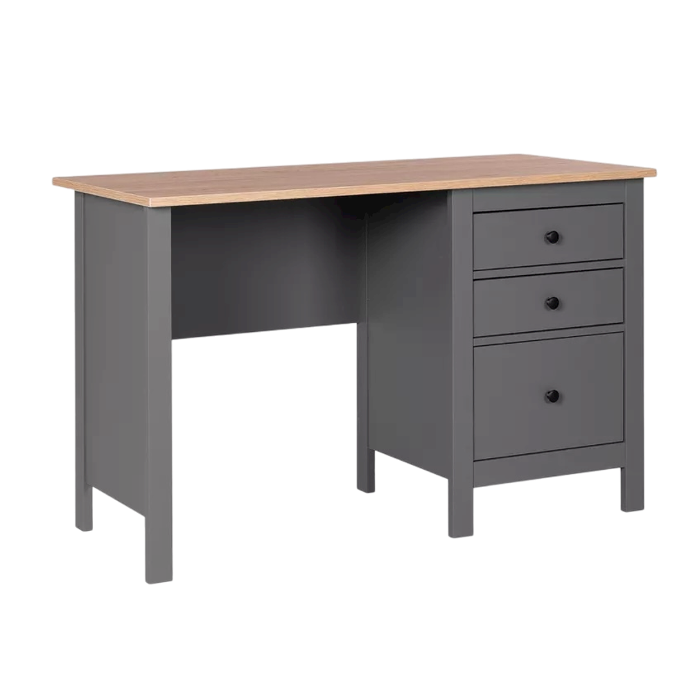 Стол письменный Сага 120х56х76,7 см, серый/ясень