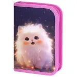 Пенал 1 отделение 210*140 Brauberg Tiny beauty, 2 откидные планки, ткань