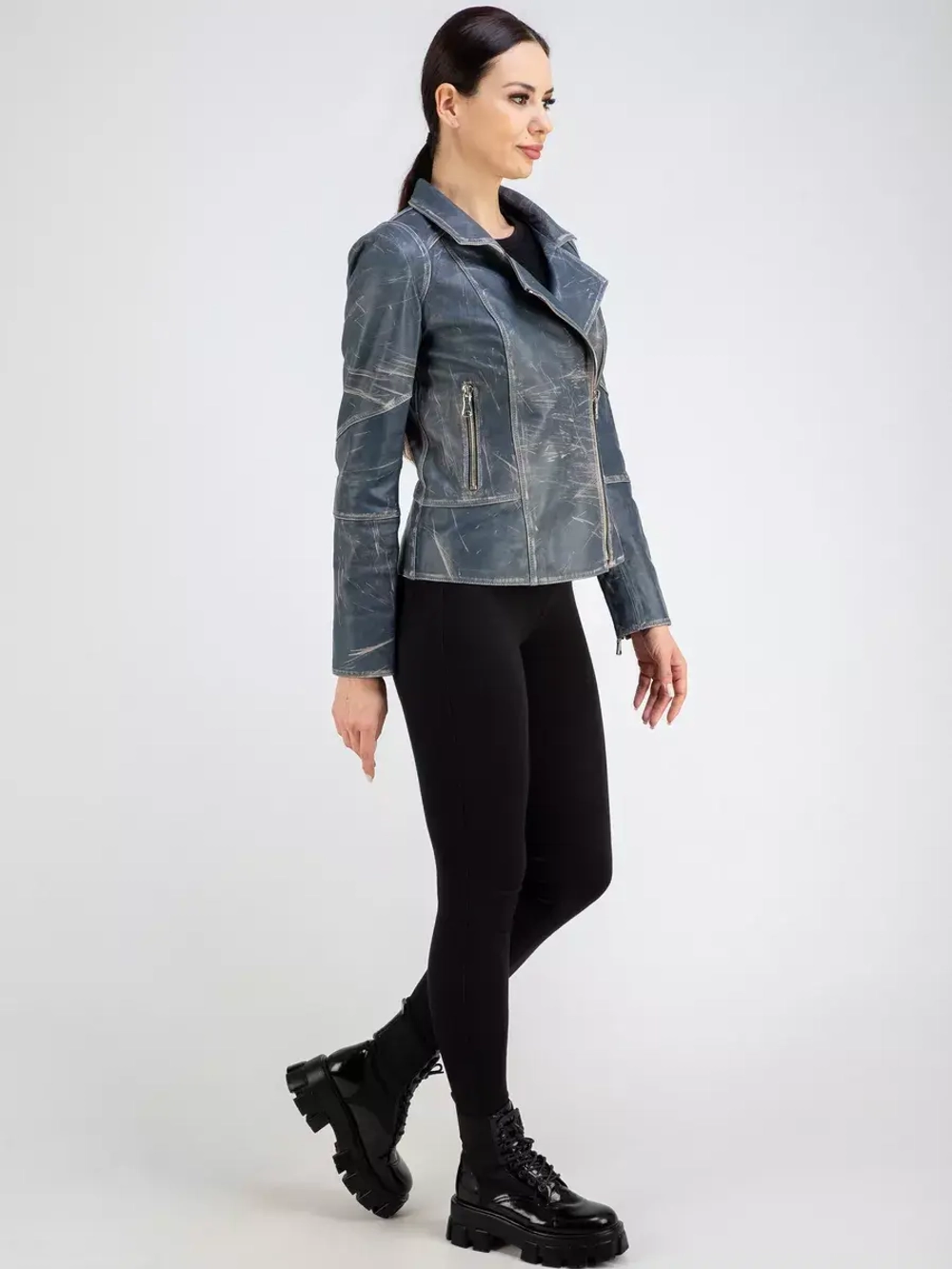 Куртка кожаная натуральная косуха