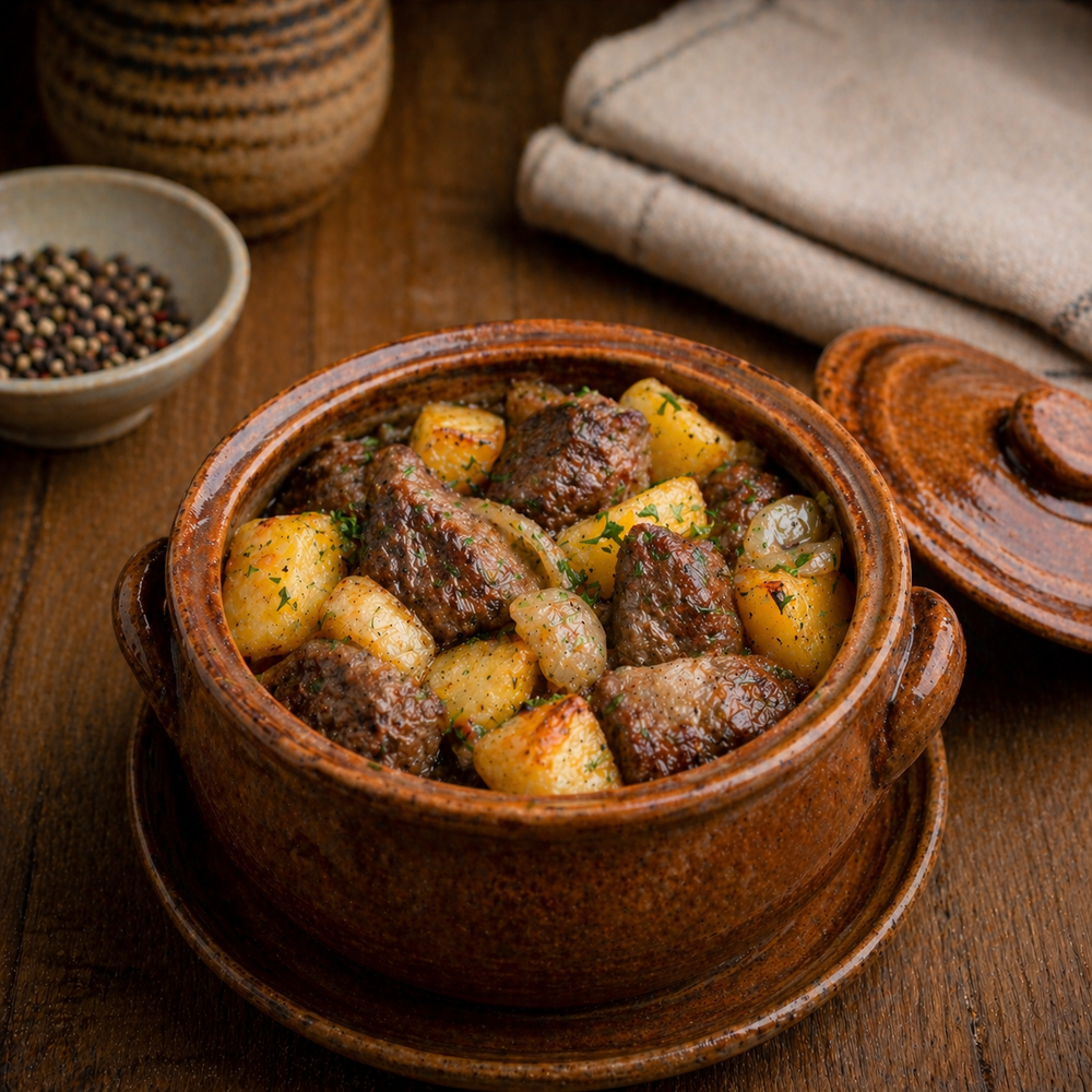 Жаркое с мясом лося