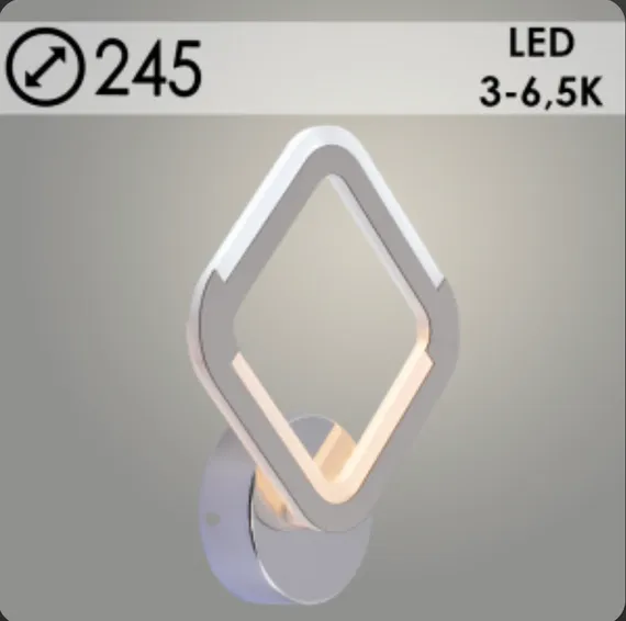 Бра LI9821A/1 CR хром LED 16W 3000-6500K d245, HN23 SALE