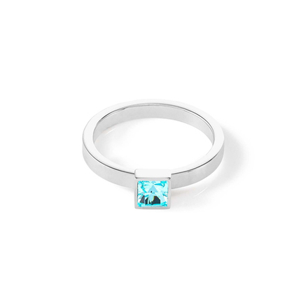Кольцо Coeur de Lion Aqua-Silver 19 мм 0501/40-2017 60