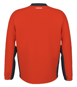 Мужская теннисная кофта Head Breaker Jacket - оранжевый/темно-синий