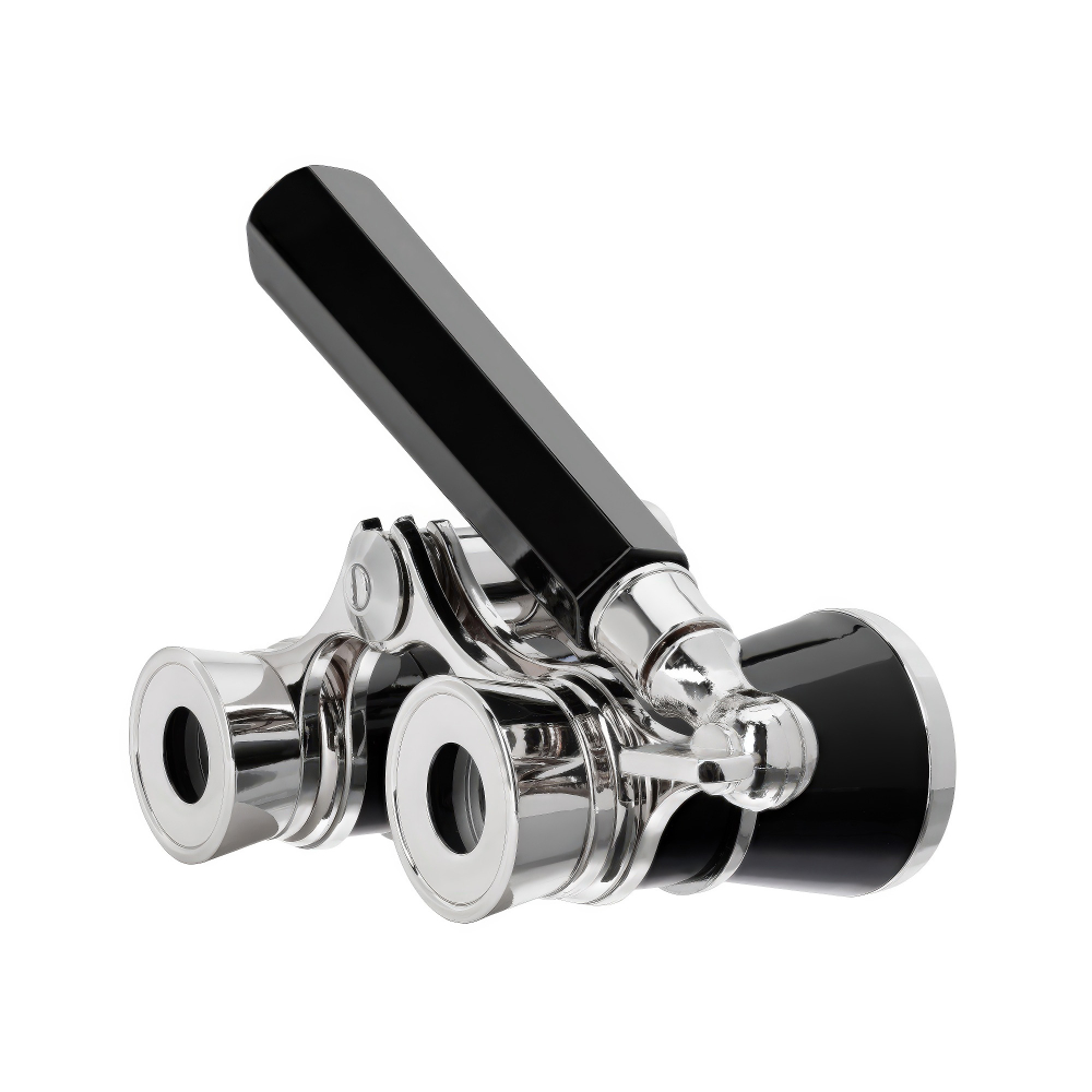 Театральный бинокль-лорнет Levenhuk Broadway 325E, черный - Презентабельный металлический корпус с золотистым деталями