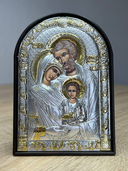 Св. Семейство, икона арочная, пластик 96х138