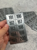 Нумерация на шкафчики, набор