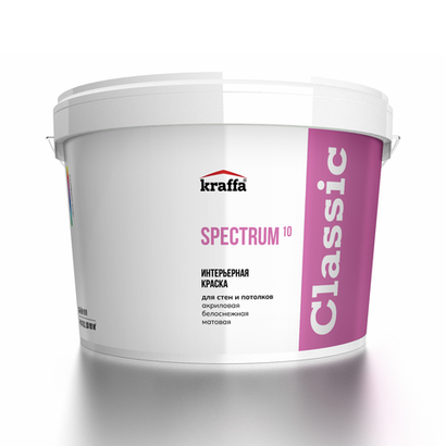 Spectrum¹⁰ - краска интерьерная для стен и потолков, матовая акриловая.