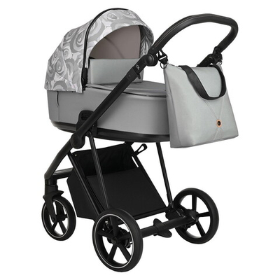 Детская коляска Roan Sol Flowers 2 в 1 RSF/5002 Gray/Black
