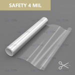 Пленка защитная бронировочная SAFETY 4 MIL LUXTON, (на отрез)