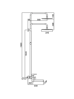Душевая система с тропическим душем FRAP F24801