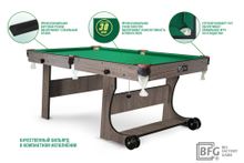 Бильярд BFG Compact Light 6 (Анкор) (РП, анкор темный (ЛДСП), ЛДСП_16, Сукно Euro Pro 30 ш1.98м, Х/б сетка)