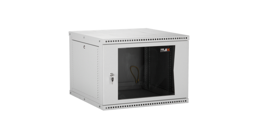 Шкаф настенный 19", 9U TLK TWI-096045-R-P-GY