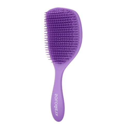 SOLOMEYA Расческа для сухих и влажных волос АРОМАТ ЛАВАНДЫ Solomeya Wet Detangler Brush Cushion Lavender, 1 шт.