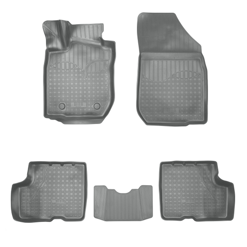 Ковры в салон Norplast/Unidec для VAZ Lada Largus I рестайлинг (2021-)Полиуретан,5 штук арт.NPA11-C94-559-G