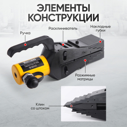 Расклиниватель фланцев гидравлический 14т Car-Tool CT-1481G