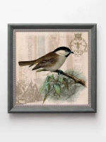 Картины на стену интерьерная на холсте 4 шт, 23*23 см