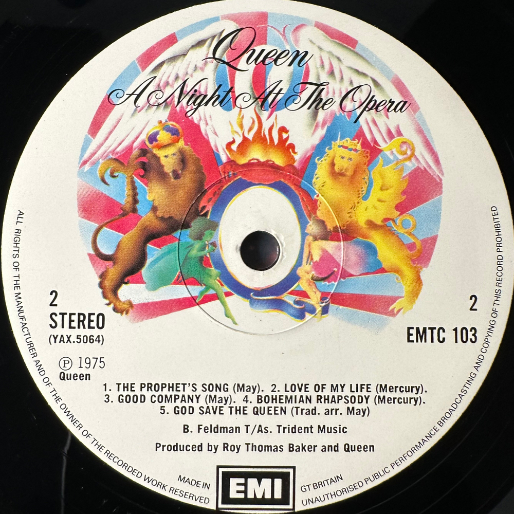 Queen ‎– A Night At The Opera (Англия 1975г.)