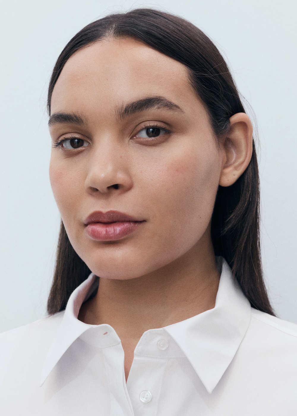 Укороченная рубашка из поплина