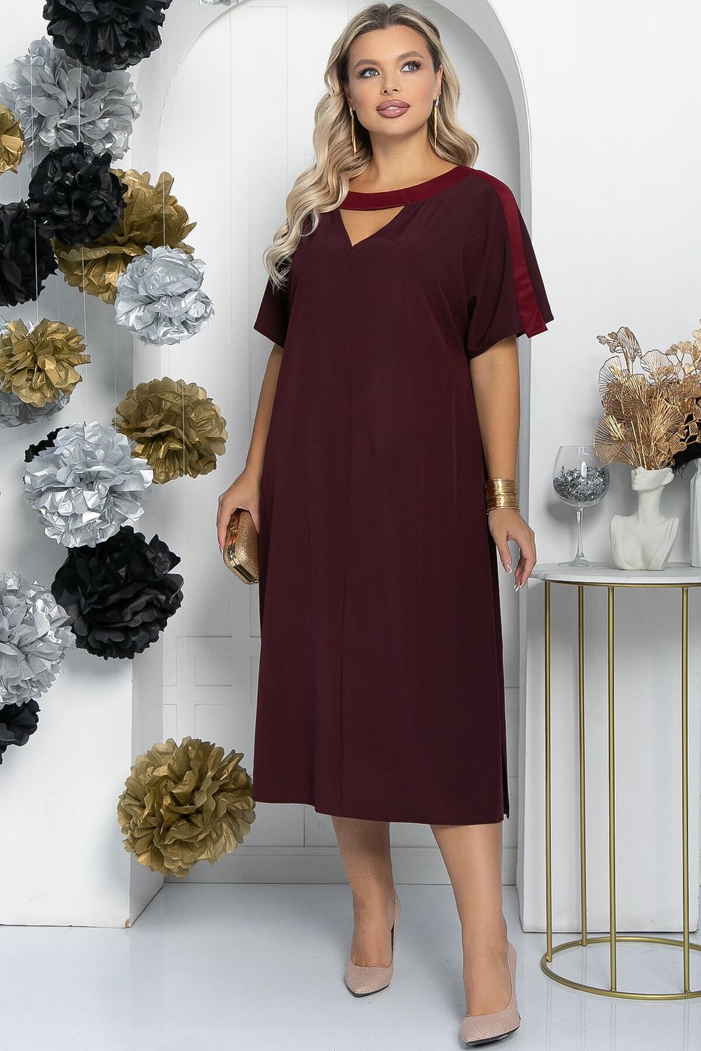 Платье Сказка (бордовое) П11678 LT Collection