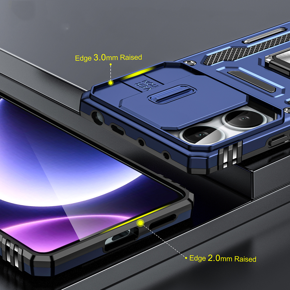 Чехол Safe Case с кольцом и защитой камеры для Xiaomi Poco X5 5G