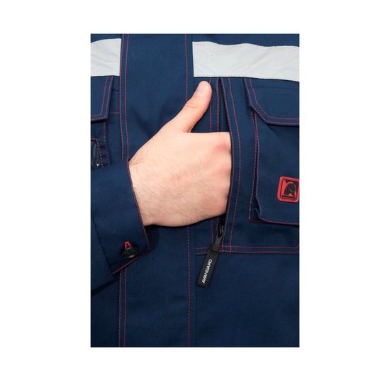 Костюм "Авангард" NEXT брюки (т.синий/красный)