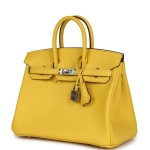 Оригинальная женская сумка из коллекции B с палладиевой фурнитурой Hermès Birkin