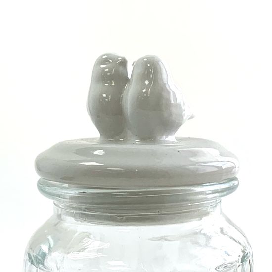 Банка для сыпучих продуктов «Голубки», 500 мл, 11×17 см