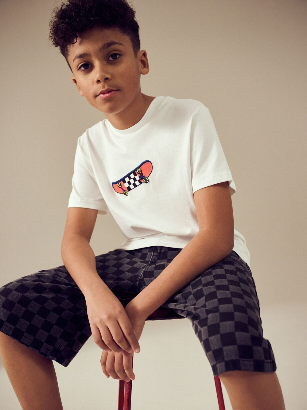 Шорты джинсовые для мальчика Next AC5-650, Черный