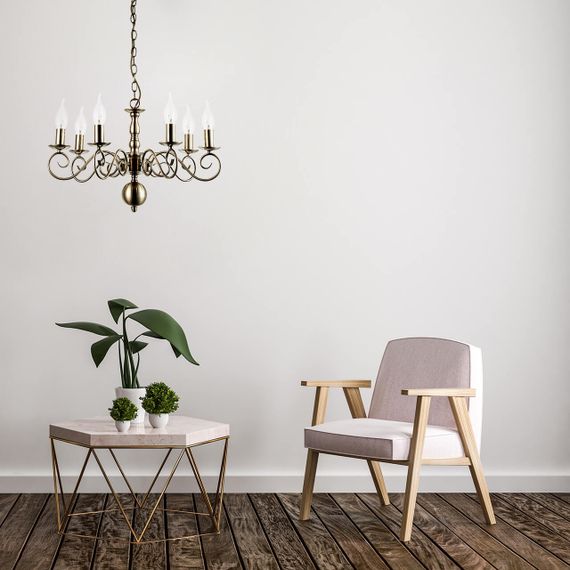 Подвесная люстра Arte Lamp A1129LM-7AB