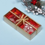 Свечи новогодние «Искры» 18.5x8.5x4 см, красный