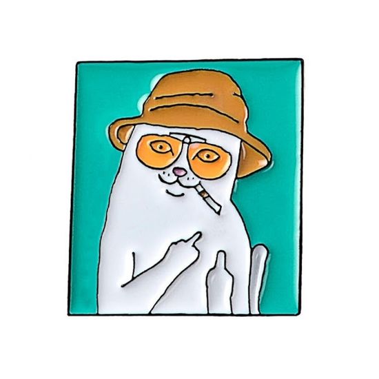 Значок металлический RIPNDIP. Лорд Нермал - Денди, р-р 3х2,6см