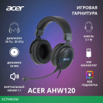 Наушники Acer AHW120 черный (ZL.HDSCC.01C)