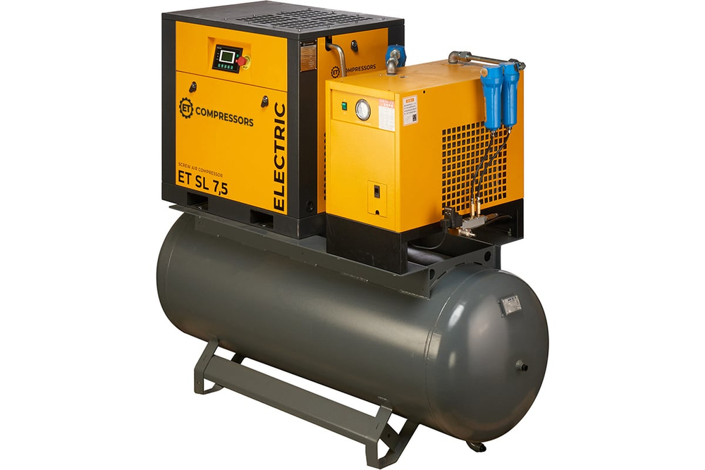 Винтовой компрессор на ресивере с осушителем ET-Compressors SL 7,5-10-500 ES (IP55)
