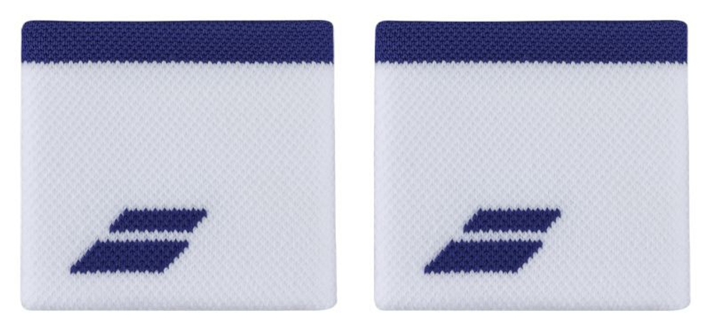 Напульсник теннисный Babolat Logo Wristband - белый