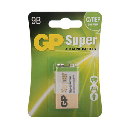 Батарейка GP Super Alkaline 1604A-5CR1, типоразмер Крона, 1 шт