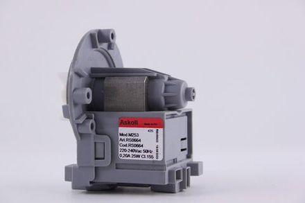 Насос для стиральной машины, Askoll M253 25W (3 винта, клеммы вперед)