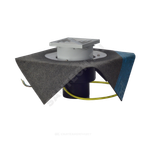 Воронка кровельная HL62.1BH с вертикальным выпуском PP Дн 110 с трапом, электрообогревом, теплоизоляцией, гидроизоляционным полимербитумным полотном 500мм HL HL62.1BH/1