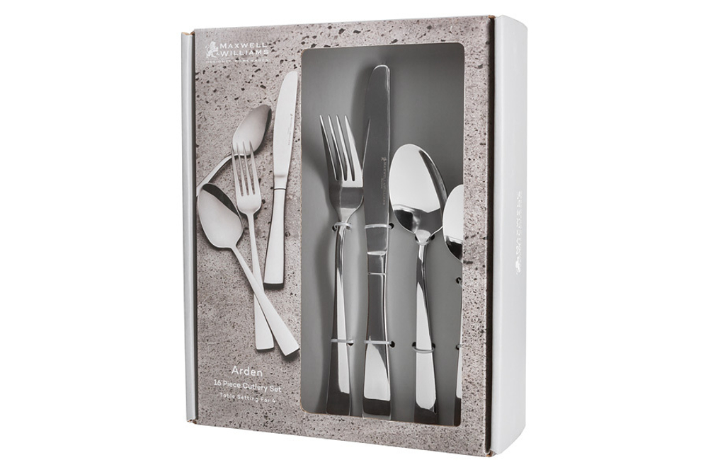 Набор столовых приборов 16 предметов на 4 персоны Maxwell & Williams Arden серебристый