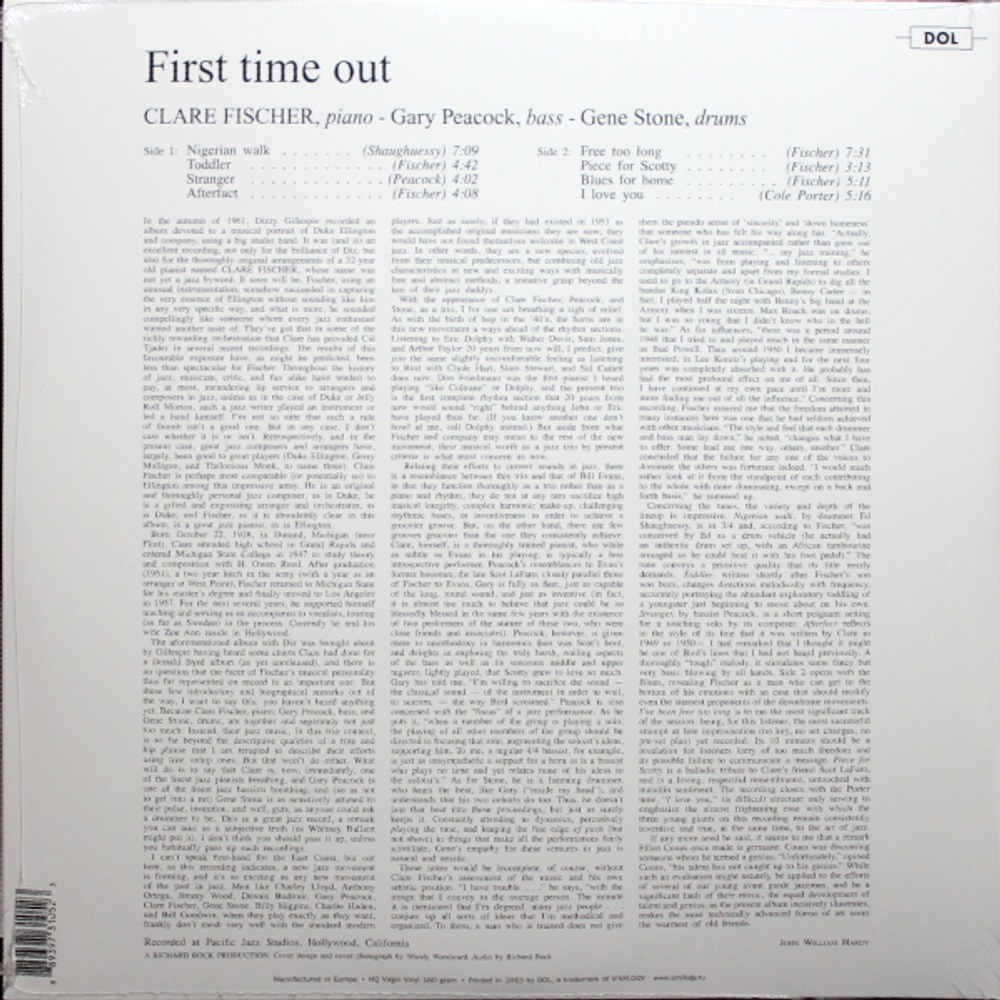 Clare Fischer / First Time Out (LP)